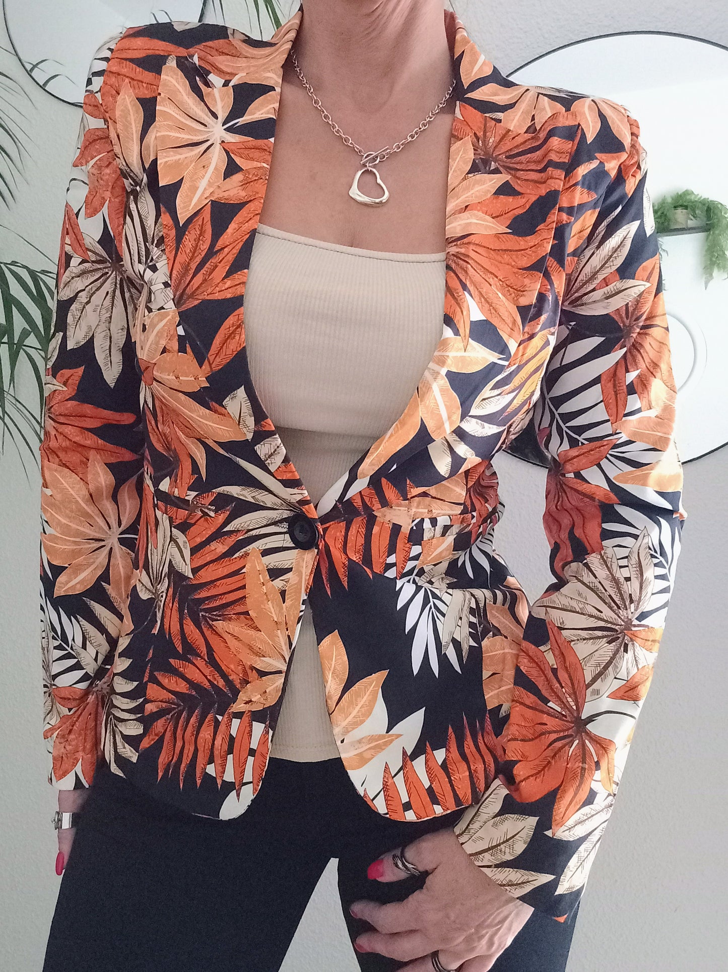 Veste blazer imprimé