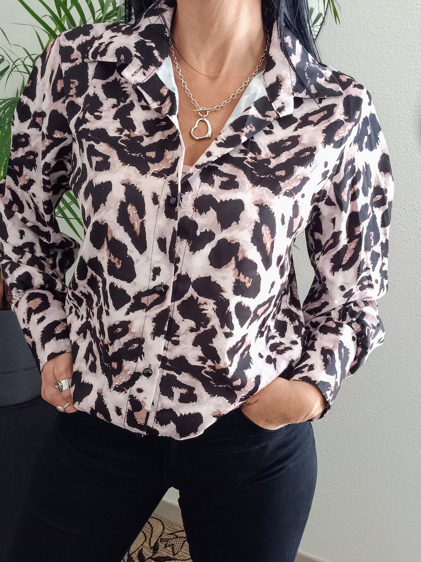 Chemise imprimée léopard