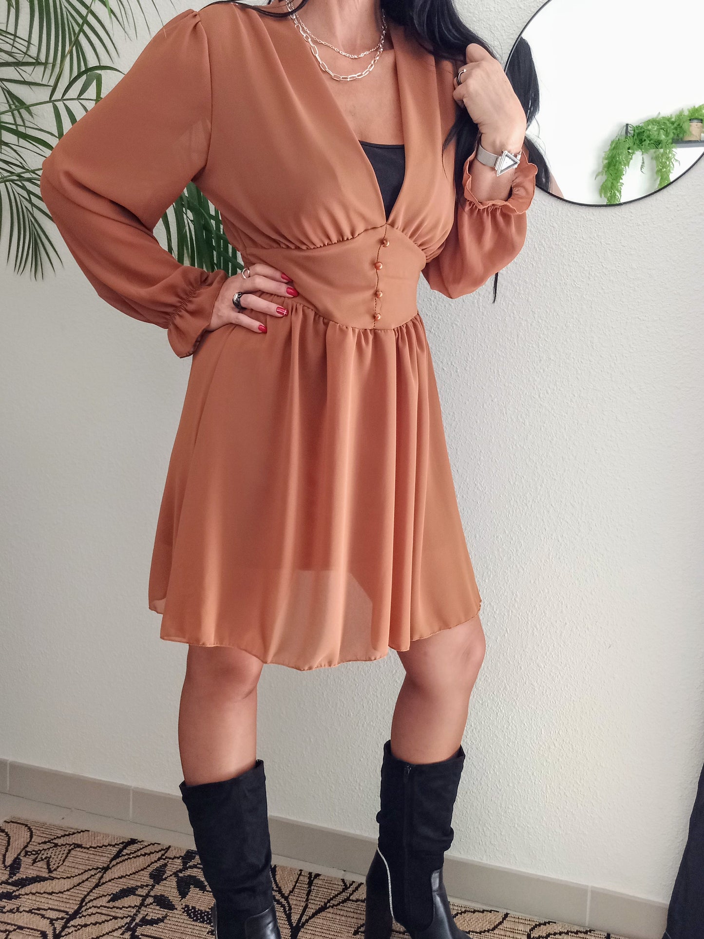 Robe Juliette brun