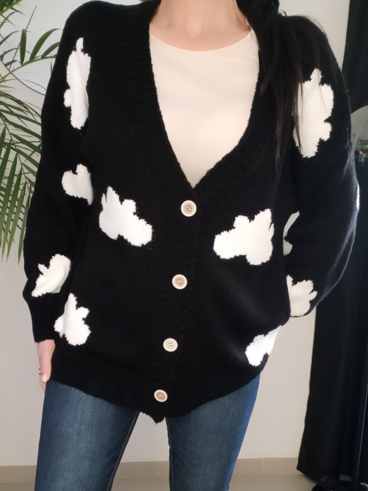 Gilet nuage noir