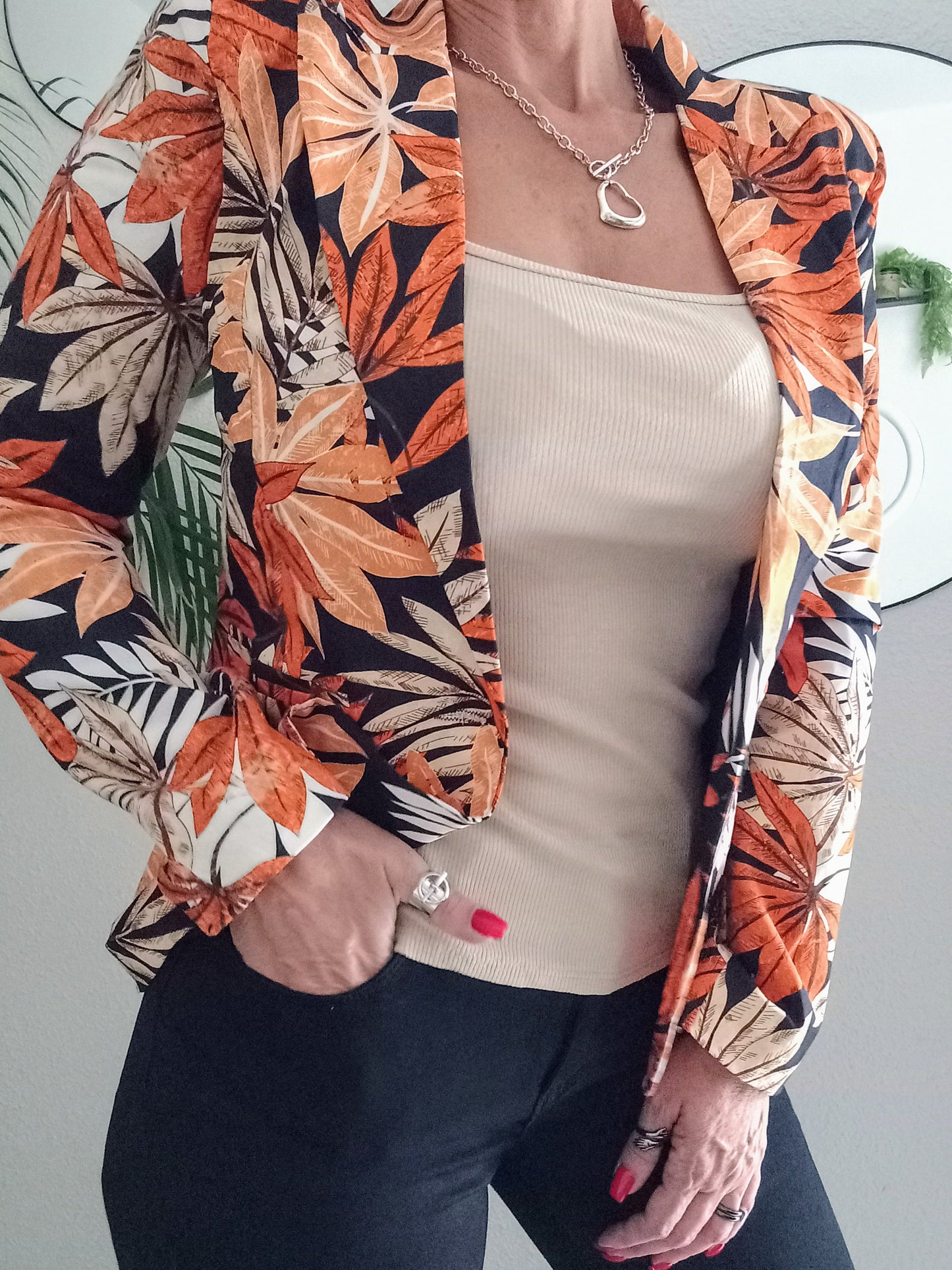 Veste blazer imprimé