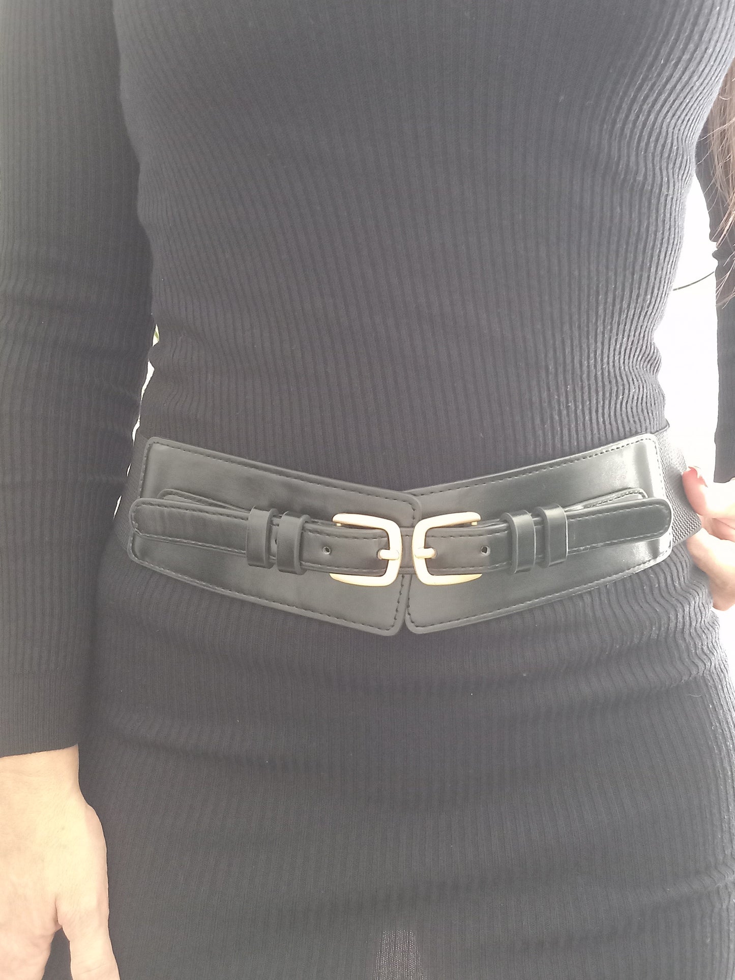 Ceinture large noir