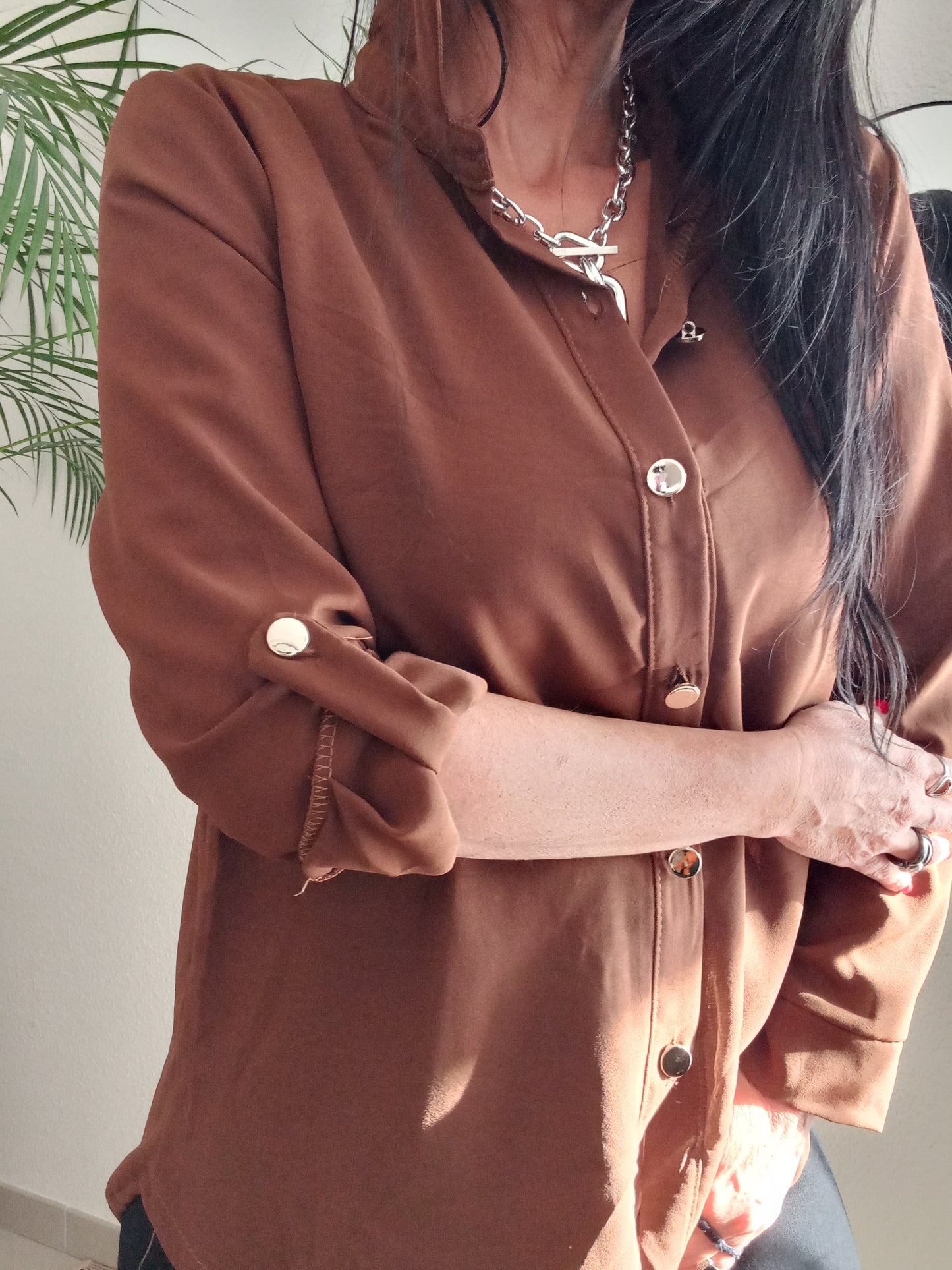 Chemise marron