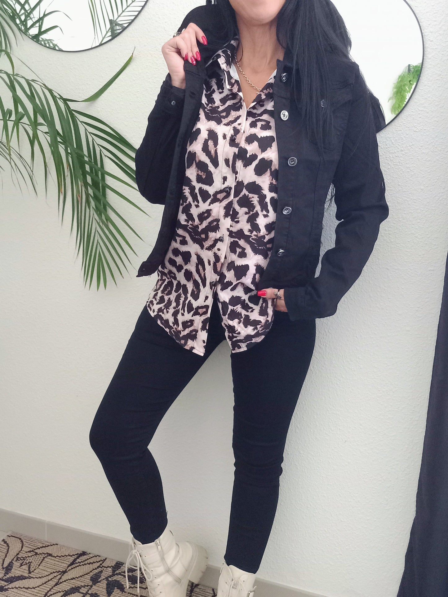 Chemise imprimée léopard