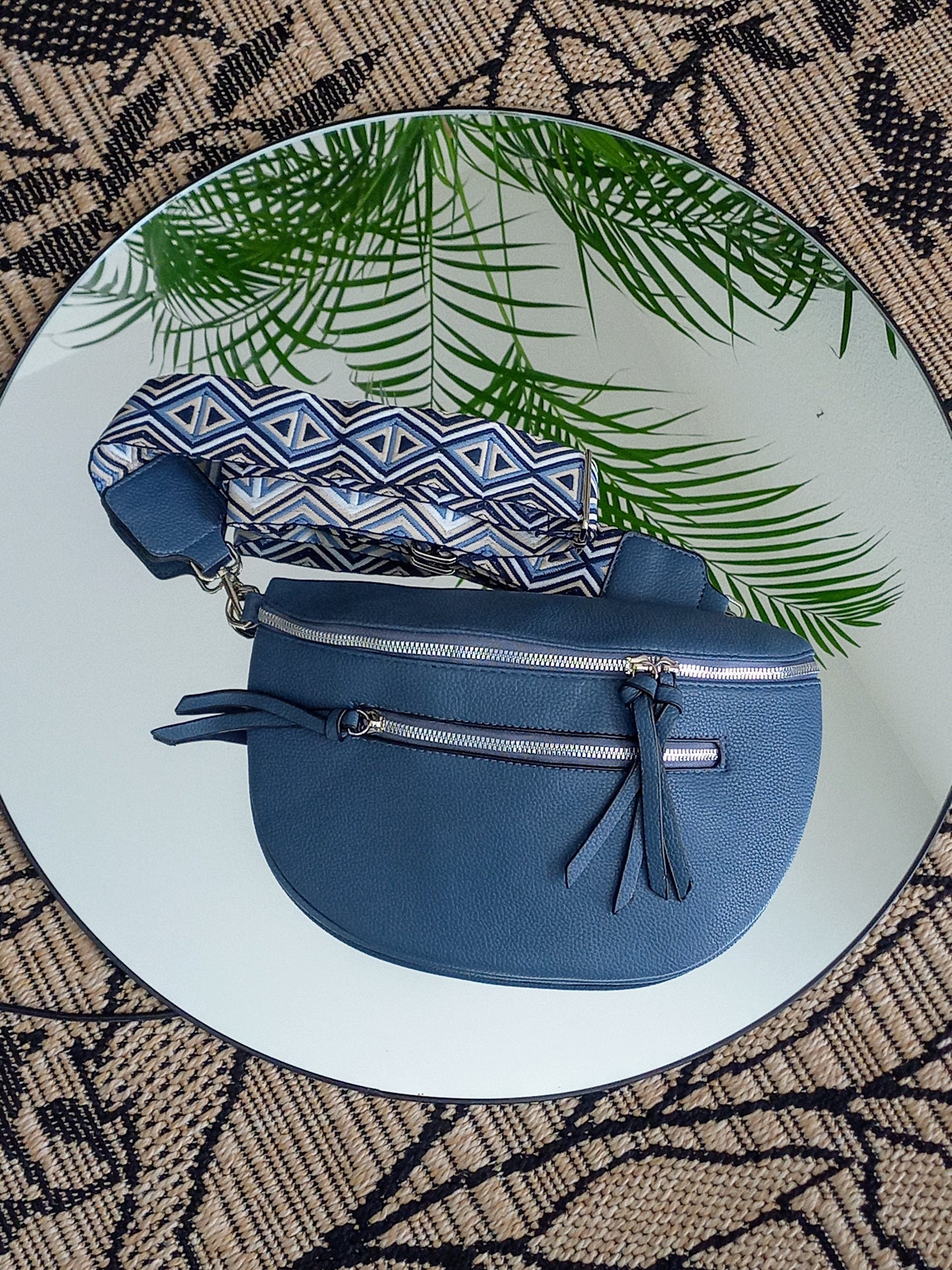 Sac banane bleu