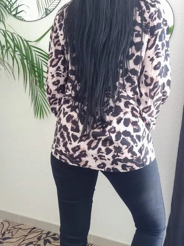 Chemise imprimée léopard - Chemise