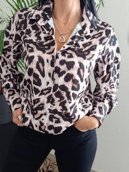 Chemise imprimée léopard - S - Chemise